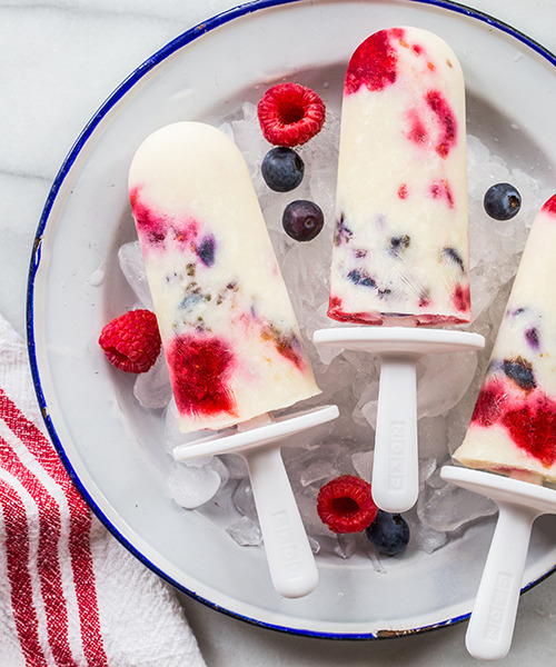 Mixed Berry Cheesecake Slow Pops