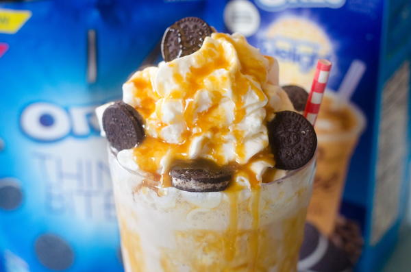 Caramel Iced Coffee Oreo Shake