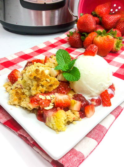 Strawberry Dump Cake