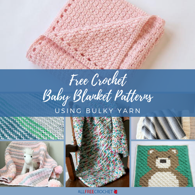 Chunky yarn baby clearance blanket crochet