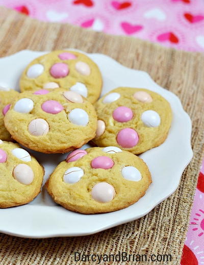 Strawberry Shortcake Pudding Cookies