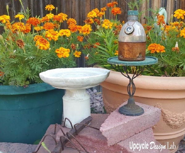 DIY Mini Bird Bath