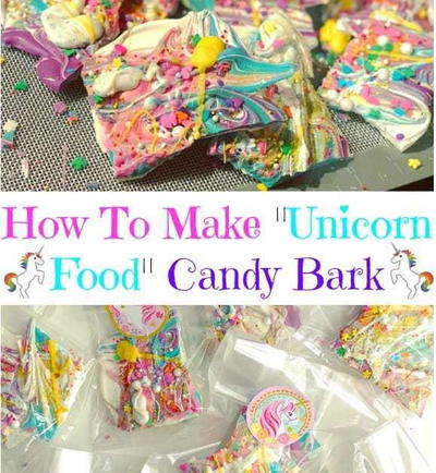 Unicorn Food Candy Bark