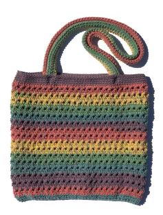 Easy Rainbow Crochet Bag Pattern