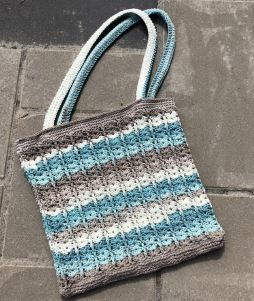 Modern Blue Crochet Bag Pattern | AllFreeCrochet.com