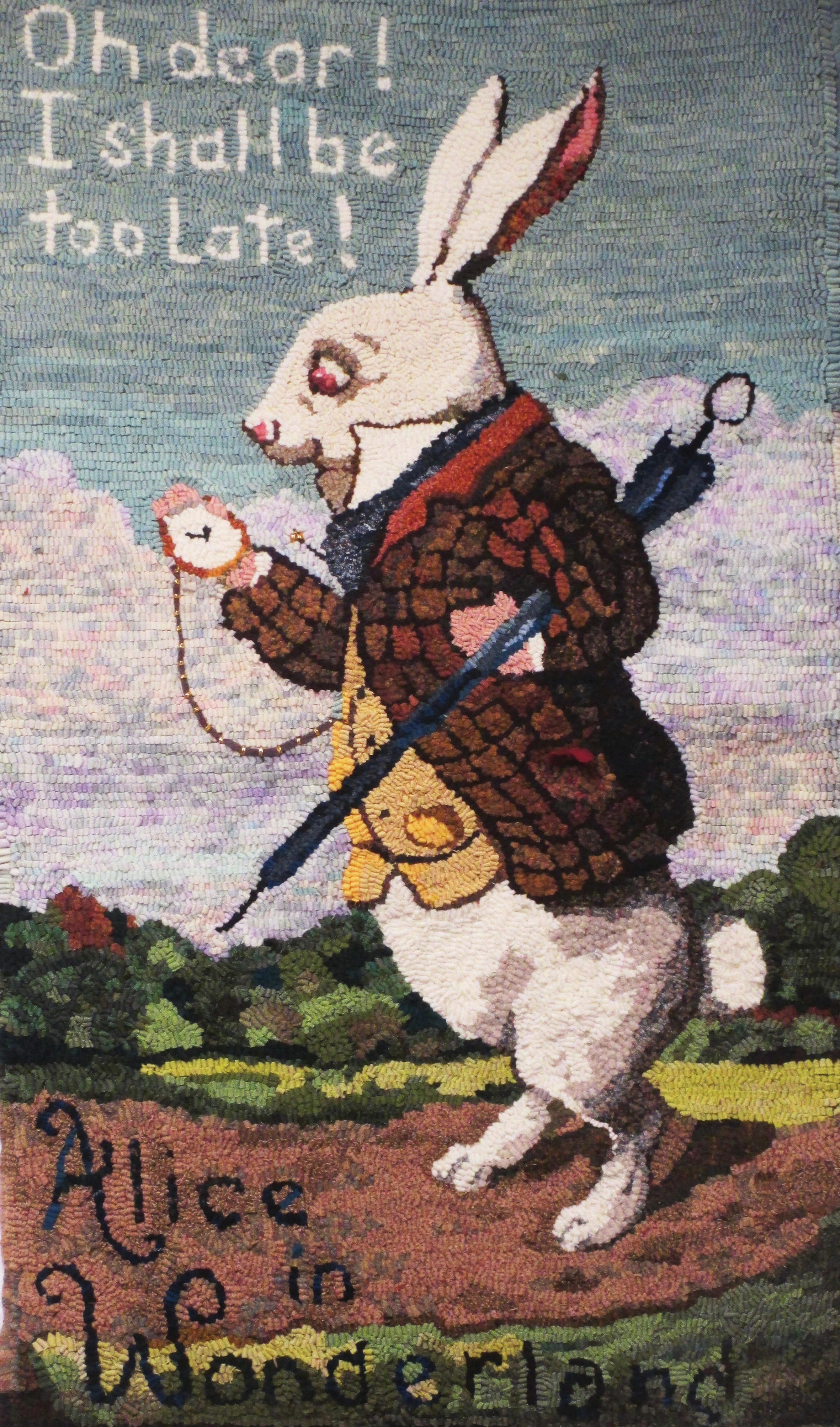 Alice in Wonderland's White Rabbit | rughookingmagazine.com