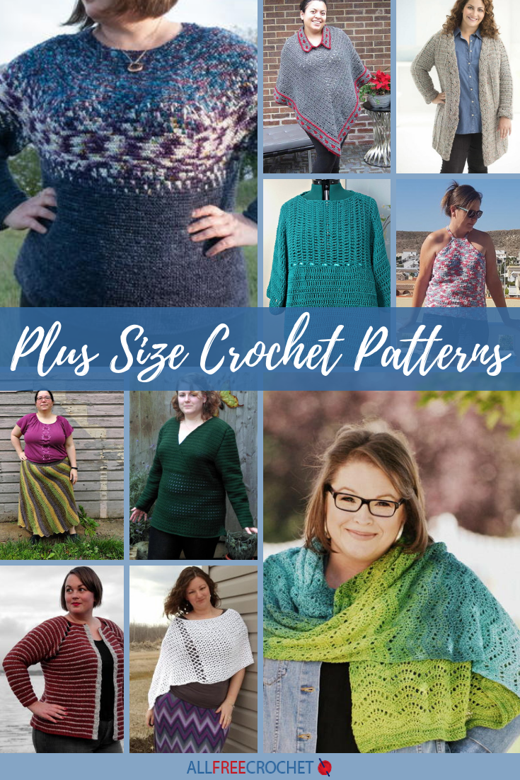 40+ Plus Size Crochet Patterns (XS-5XL!) | AllFreeCrochet.com 40+ Plus Size Crochet Patterns (XS-5XL!) | AllFreeCrochet.com