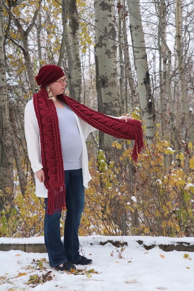 Boho Twist Cable Scarf