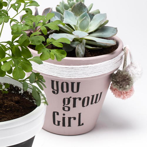 You Grow Girl DIY Flower Pot