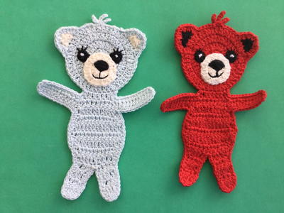 Teddy Bear Crochet Applique