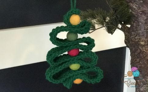 Mini Crochet Christmas Tree Ornament