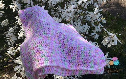 Soft Purple Crochet Baby Afghan