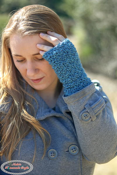 Lemon Peel Fingerless Gloves