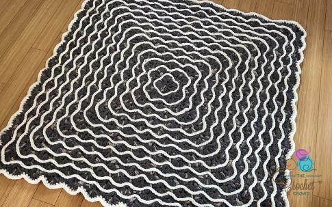 Modern Square Crochet Blanket Pattern
