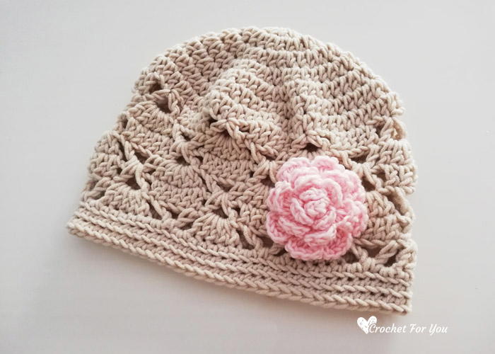 Crochet Vintage Lace Beanie 