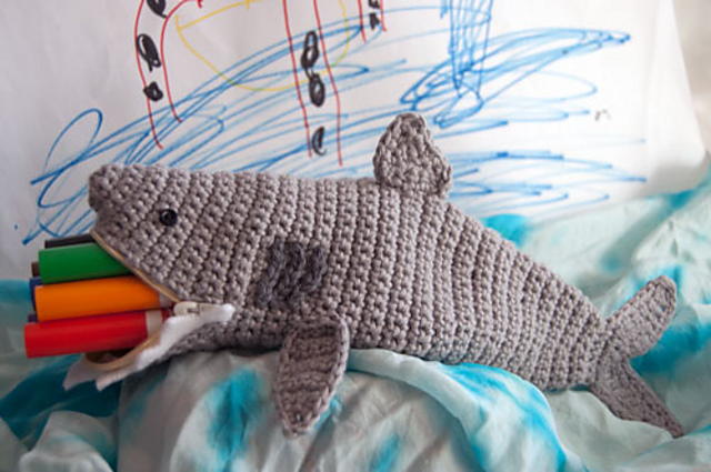 Shark Attack Pencil Case