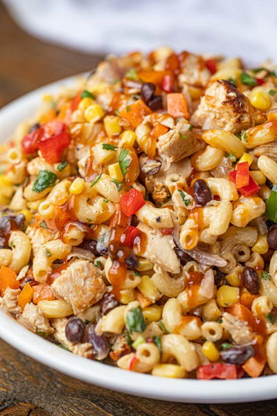 BBQ Chicken Pasta Salad 