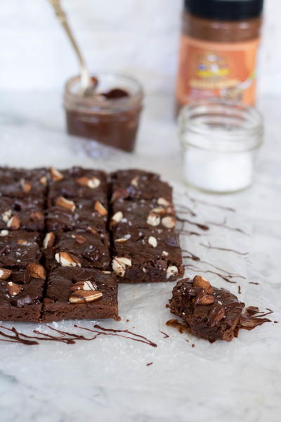 Healthy Vegan Double Chocolate Brownies