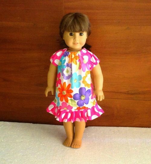 Peasant Dress Pattern for Ag Dolls