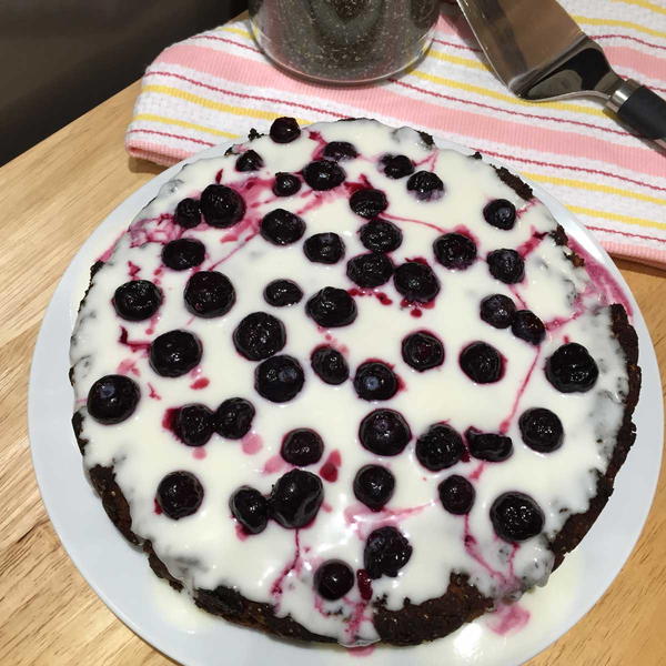 Almond Poppy Seeds and Blueberries Cake