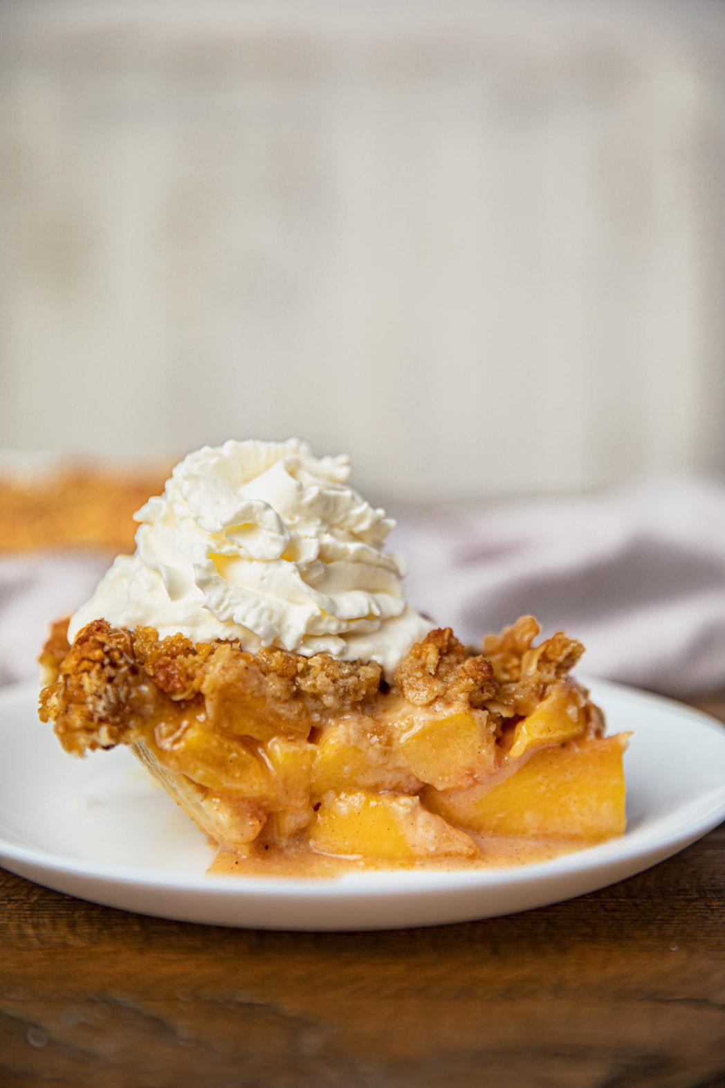 peach pie with crumb topping recipe