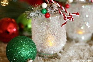 DIY Snowy Lantern Ornament