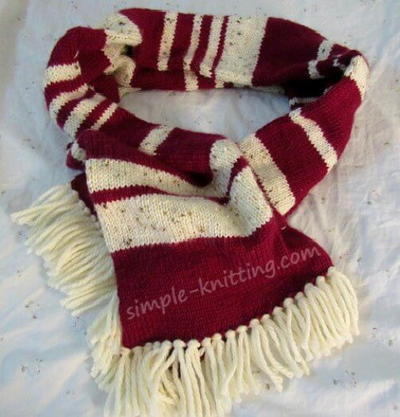 Stockinette Stitch Knit Scarf That Won't Curl