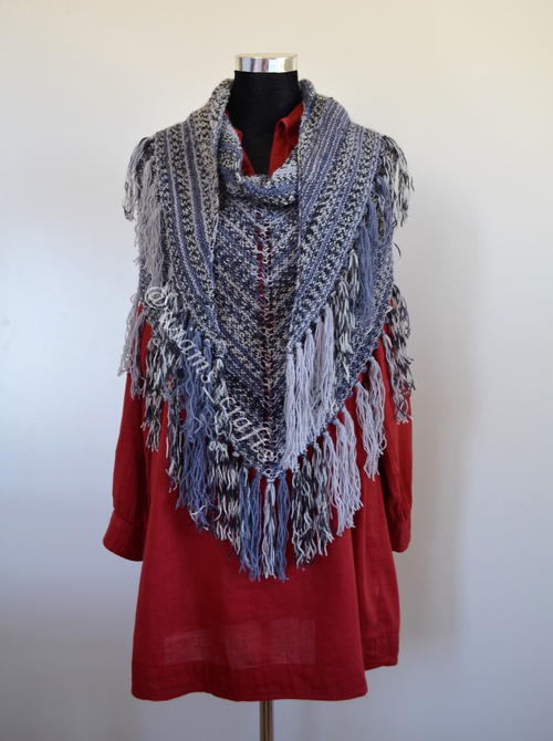 Inca Inspired Shawl Allfreeknitting Com Inca Inspired Shawl Allfreeknitting Com