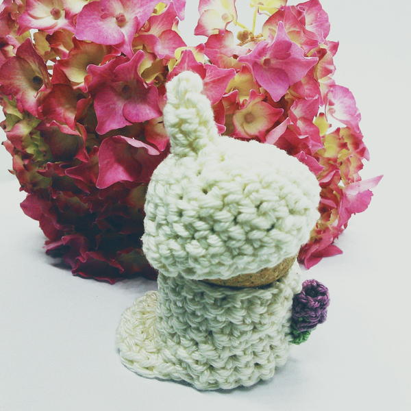 Crochet Cork Bride Gnome