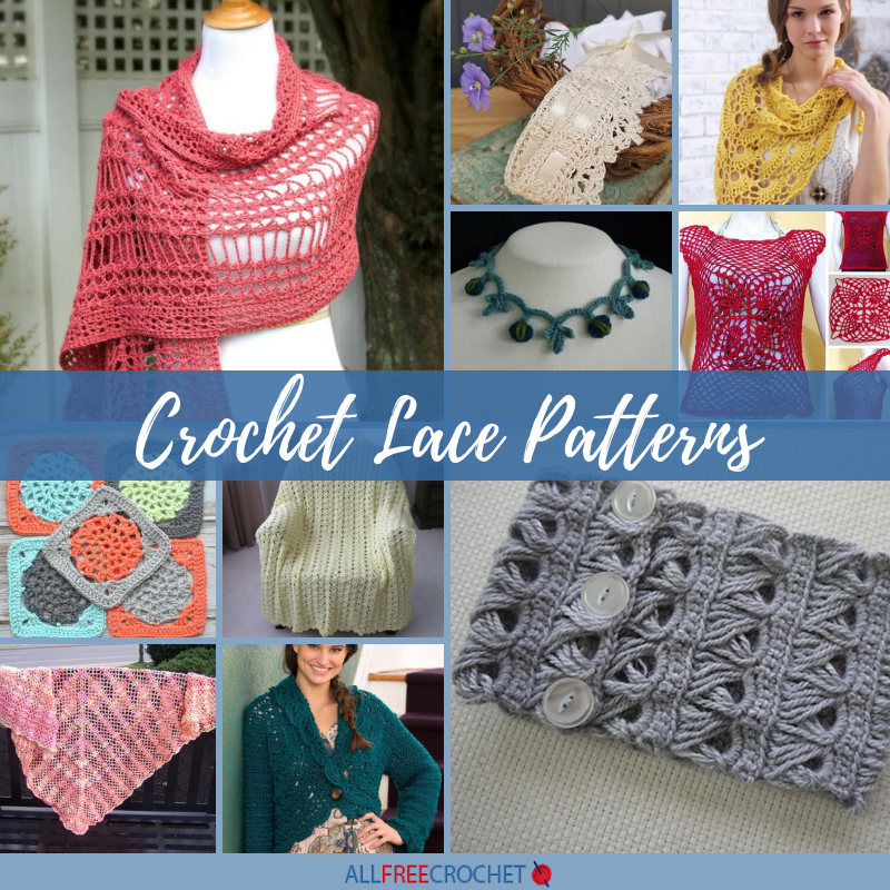 34 Crochet Lace Patterns (Free!) | AllFreeCrochet.com 34-crochet-lace-patterns-free-allfreecrochet-com