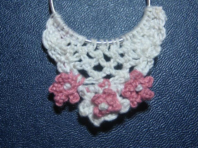 Flowers N Lace Crocheted Earrings