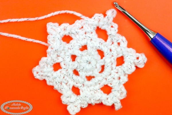 Winter Night Crochet Snowflake Decoration