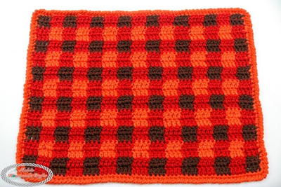 Rustic Red Double Crochet Placemat