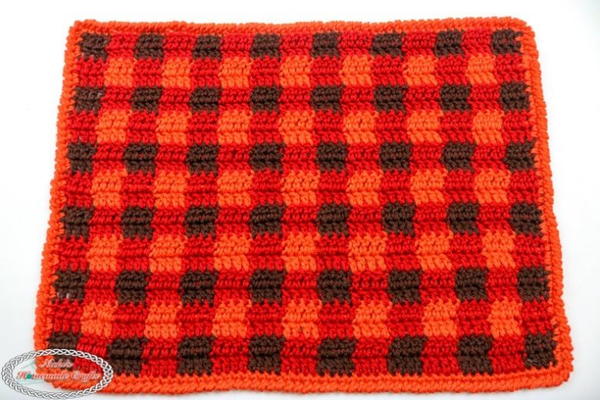 Rustic Red Double Crochet Placemat