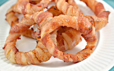 Keto Bacon Wrapped Onion Rings
