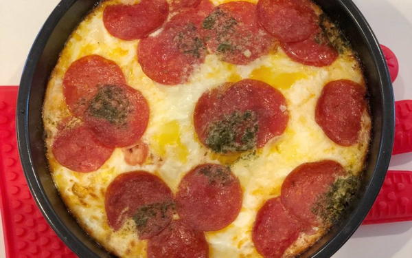 Keto Pizza Egg Bake