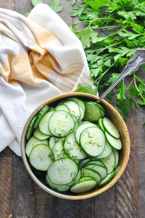 Cucumber Salad with Vinegar