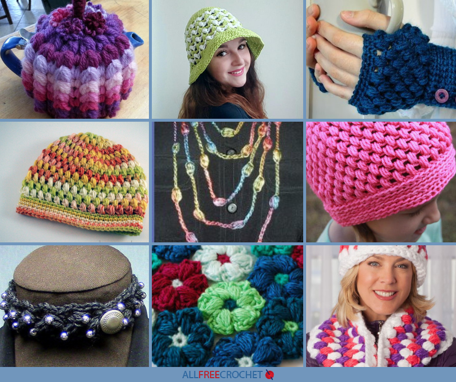 27+ Puff Stitch Crochet Patterns | AllFreeCrochet.com