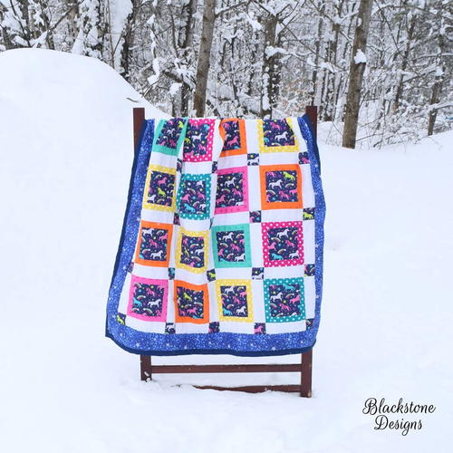 Modern Log Cabin Quilt