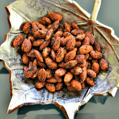 Smoky Spicy Roasted Almonds
