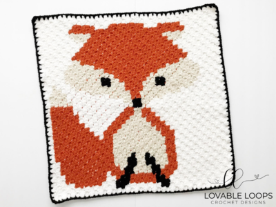 Fox c2c Baby Blanket