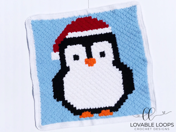 Penguin Christmas Blanket
