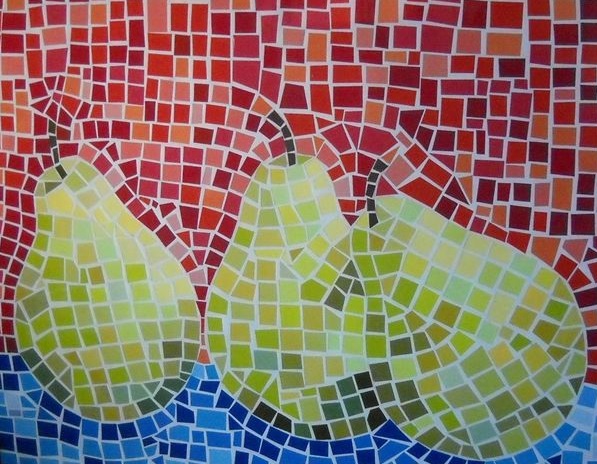 Paint Chip Mosaic Art