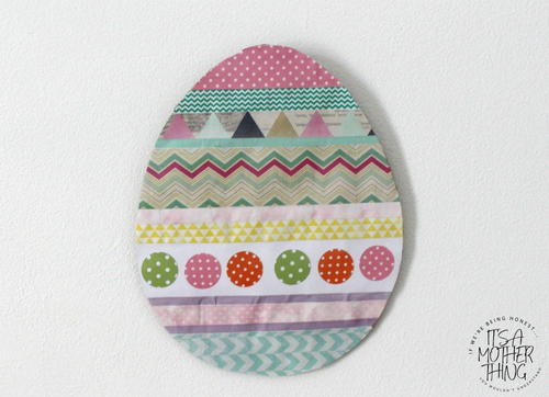 Washi Tape Easter Egg Craft