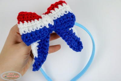 Cute 4th of July Crochet Bow Pattern