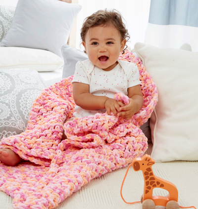 Simply Peachy Baby Blanket