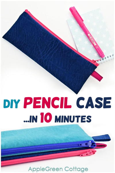 Diy Pencil Pouch In 10 Minutes - Or Less! | AllFreeSewing.com