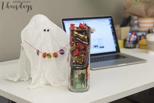 Cheesecloth Ghost DIY Decoration