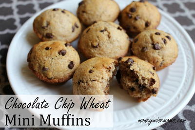Chocolate Chip Wheat Mini Muffins