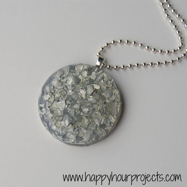 Eggshell Mod Podge Pendant